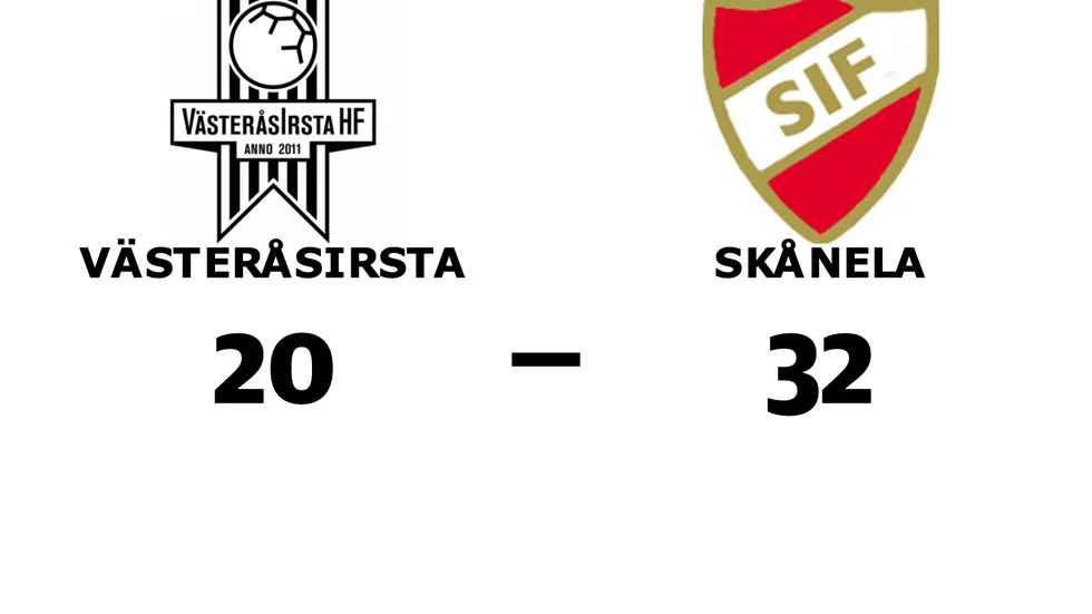 VästeråsIrsta HF förlorade mot Skånela IF