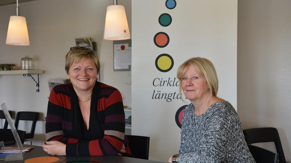 Har idéer. Annika Pettersson och Ellenor Nilsson har kanske världens mest kreativa arbetsplats. "Det är ju egentligen bara fantasin som sätter gränser för vad vi kan göra" säger Pettersson.