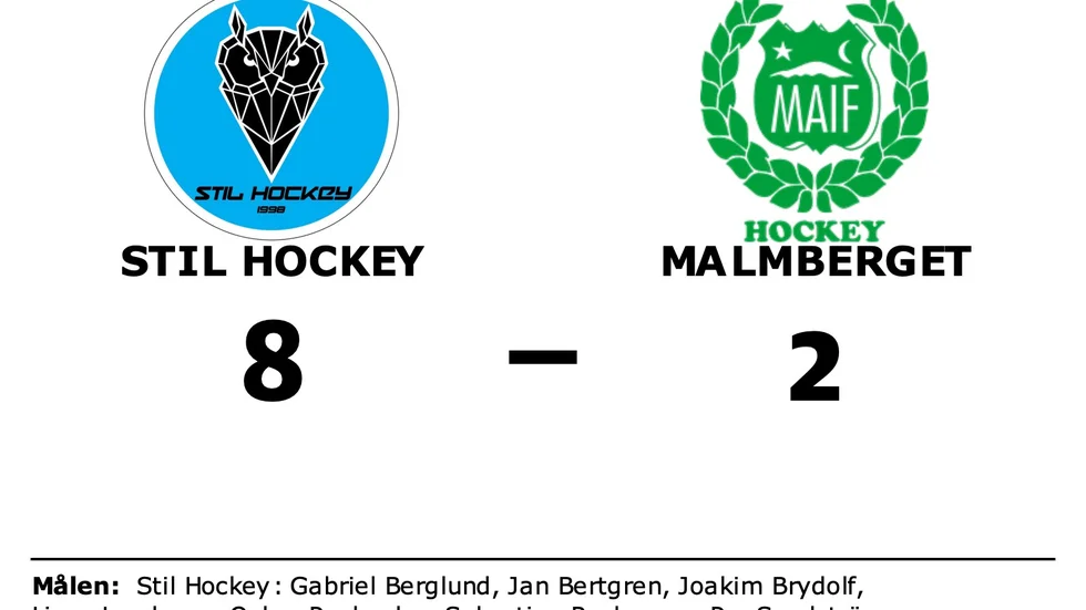 Stil Hockey vann mot Malmbergets AIF