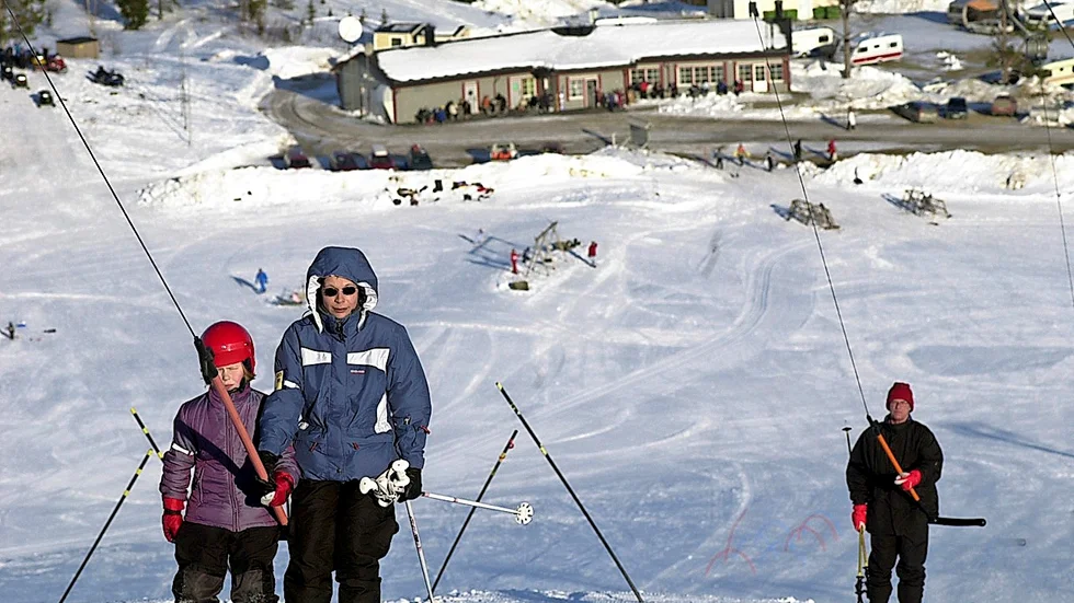 Stort intresse. Viljan att bege sig ut i skidbackarna under sportlovet visar sig vara stor. Foto: Kent Norberg.
