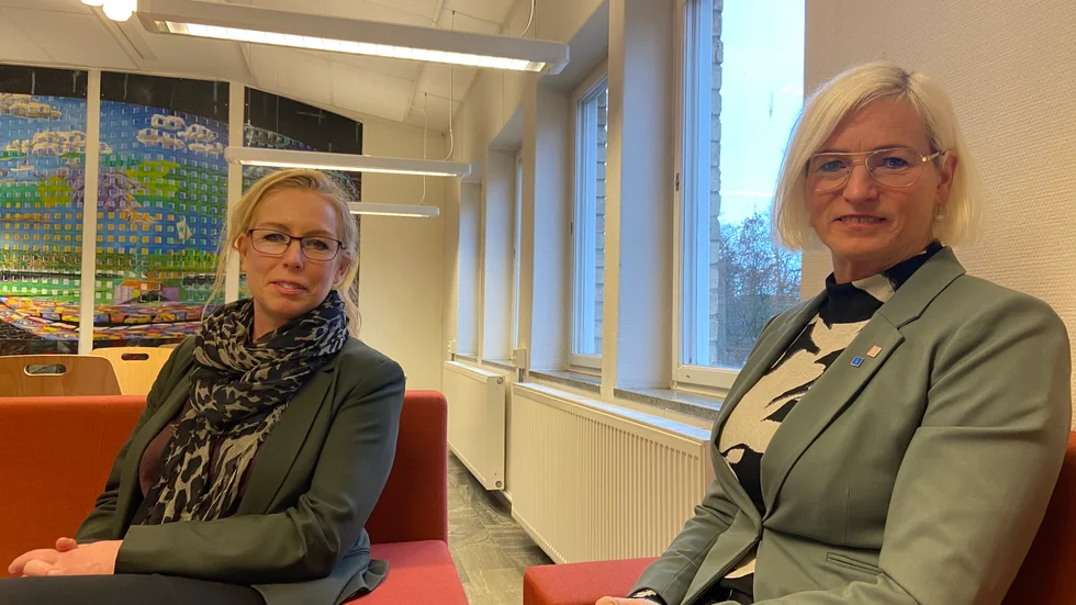 Pernilla Thott Ljung, arbetsmarknads- och vuxenutbildningsdirektör, och Eva-Britt Sjöberg (KD), ordförande i arbetsmarknads- och vuxenutbildningsnämnden.