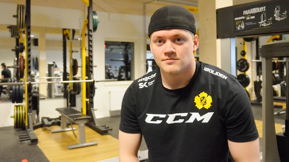 Felix Dahlroth skadade näsan i gymmet. Arkivbild: David Ekström