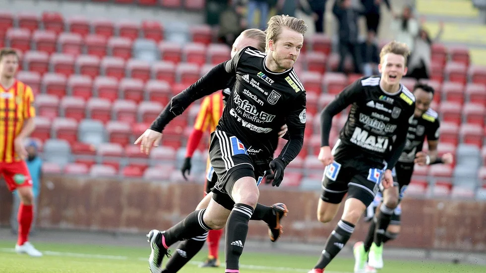 Linus Almqvist var snyggare i Skellefteå FF:s matchställ. 