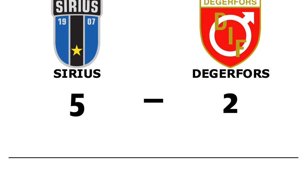 IK Sirius FK vann mot Degerfors IF
