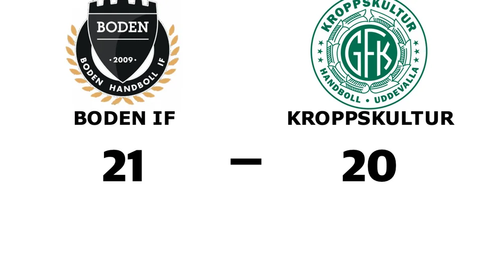 Boden Handboll IF vann mot GF Kroppskultur