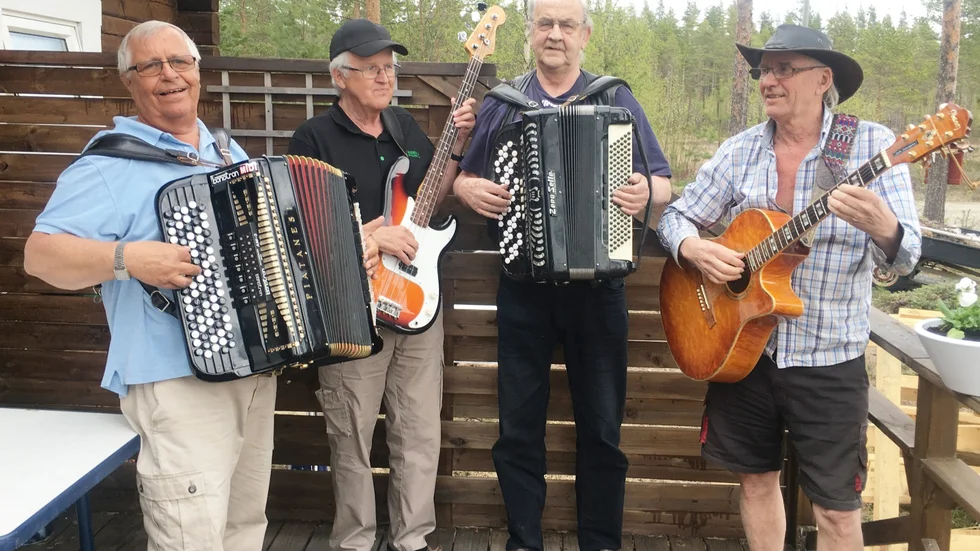 Karl-Erik Svensson, Åke Furberg, Sten Ellman och Erik Holmgren.
