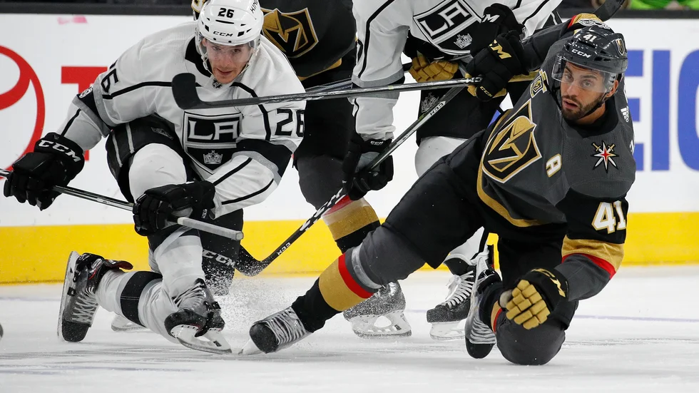 Pierre-Edouard Bellemare spelade 11 minuter i nattens match mot Los Angeles Kings.