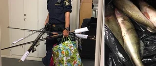 Tjuvfiskare fångade på bar gärning