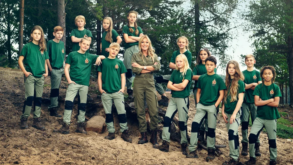 Barnen i årets säsong av "Wild kids", med premiär 4 februari, fick en tuff utmaning. Pressbild.
