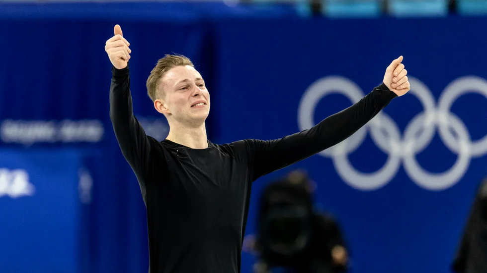 Nikolaj Majorov i herrarnas korta program i konståkning.