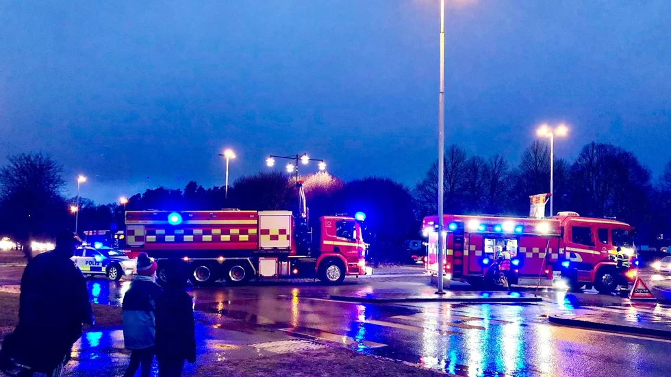 Olyckan inträffade precis vid Ålerydsrondellen i Linköping.