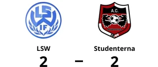 Studenterna tappade ledningen mot LSW