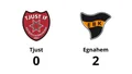 Tjust föll – 0-2 mot Egnahem