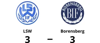 Kryss för LSW hemma mot Borensberg