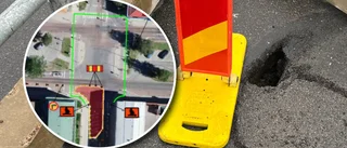 Arbetet med slukhålet fortsätter – gata stängs av