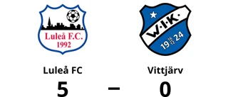 Tre mål av Emil Wennström när Luleå FC vann