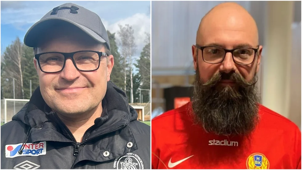 KSK:s Patrik "Parre" Karlsson och Högsjös Patrick Schönfeldt.