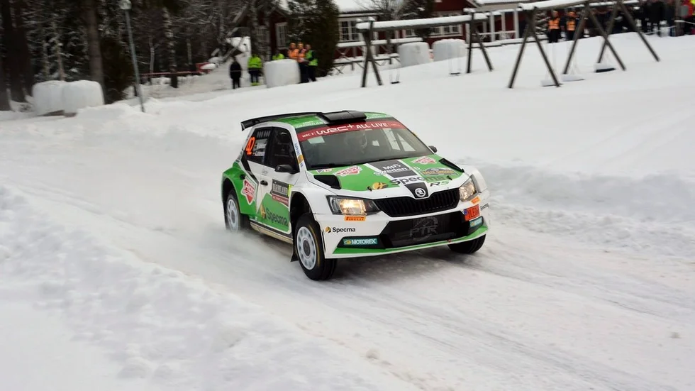 Mattias Adielsson och co-drivern Andreas Johansson från Eskilstuna MK fortsätter att nå fina rallyframgångar. Foto: Pierre Skytt