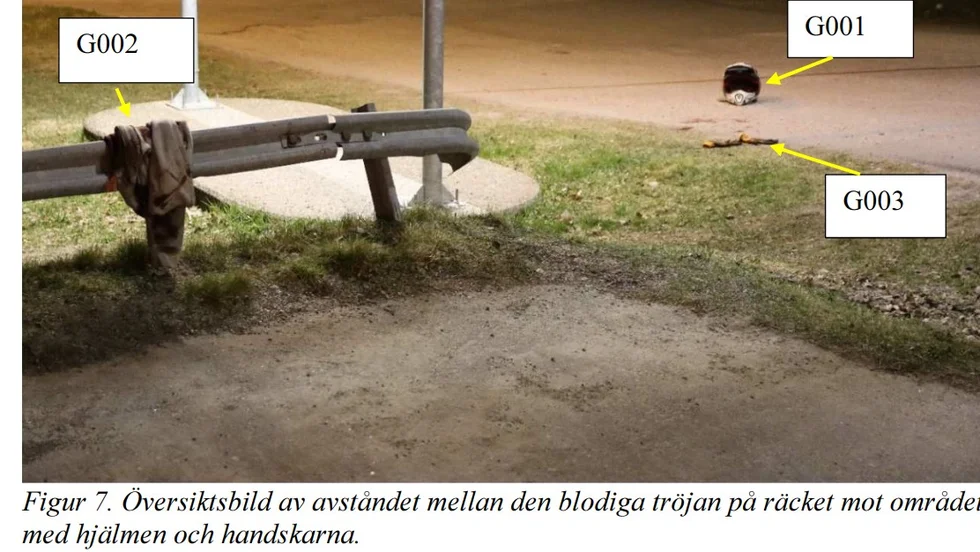 Bilder från polisens förundersökning.