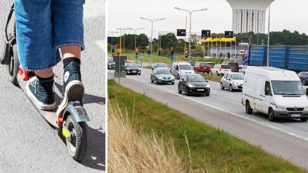 Enligt polisen körde 17-åringen mot rött ljus vid ett övergångsställe på Tycho Hedéns väg i Gränby.