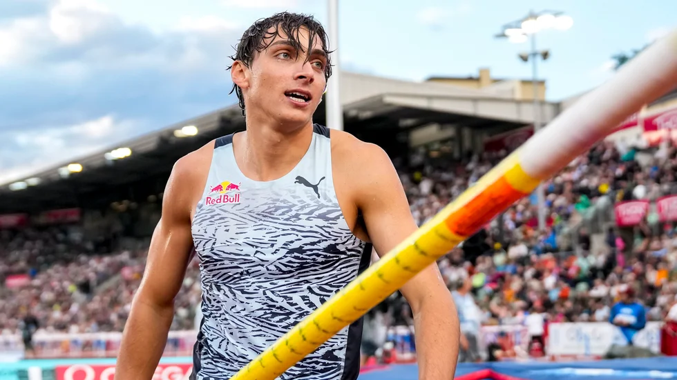 Armand Duplantis i Oslos Diamond League-gala i torsdags.