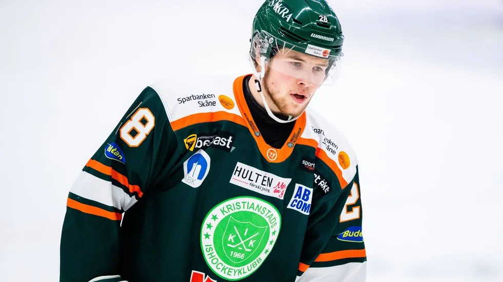 Max Wahlgren, här i Kristianstad, är enligt uppgifter klara för spel med Boden kommande säsong.