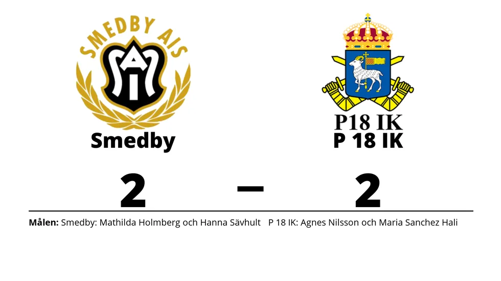Smedby AIS spelade lika mot P 18 IK