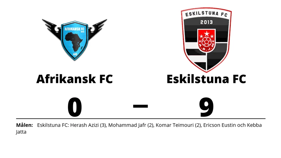 Afrikansk FC förlorade mot Eskilstuna FC