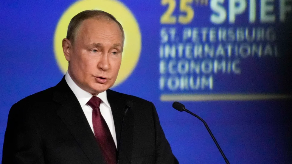 Rysslands president Vladimir Putin.