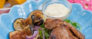 Middagstips: Ljuvlig aubergine med karré