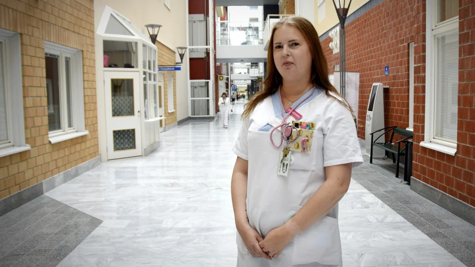 Therese Nilsson arbetar som sjuksköterska på ortopeden på Sunderby sjukhus. 