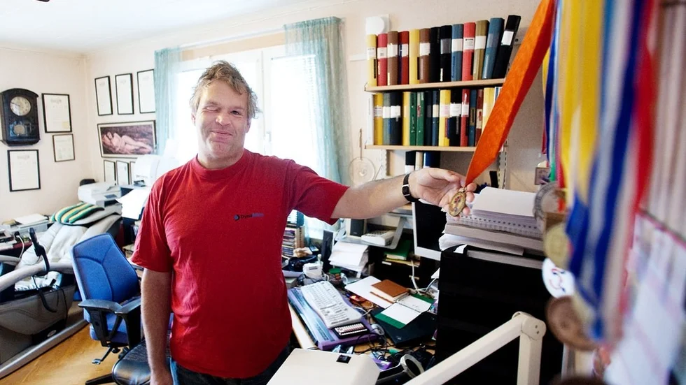 Lars-Ove Nederman är ordförande i Synskadades riksförbund (SRF) i Vingåker.  FOTO: AMELIE VON ESSEN
