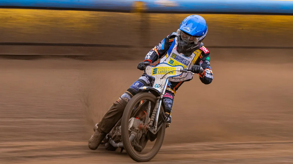 Rospiggarnas Kim Nilsson tog brons på individuella SM i speedway. 