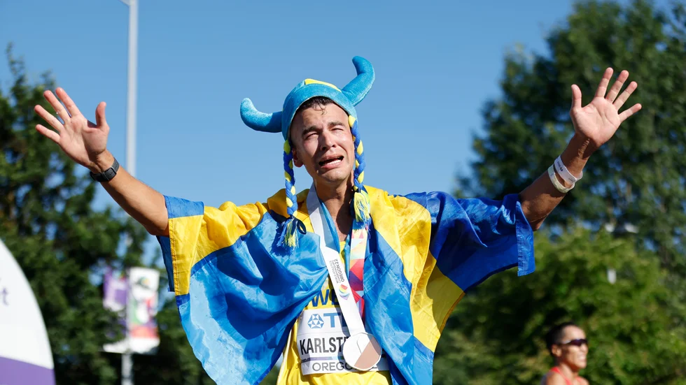 Perseus Karlström med sitt andra brons i VM i USA.
