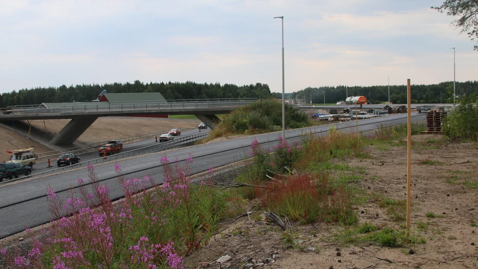 Trafikplats Hortlax beräknas vara klart i oktober. 