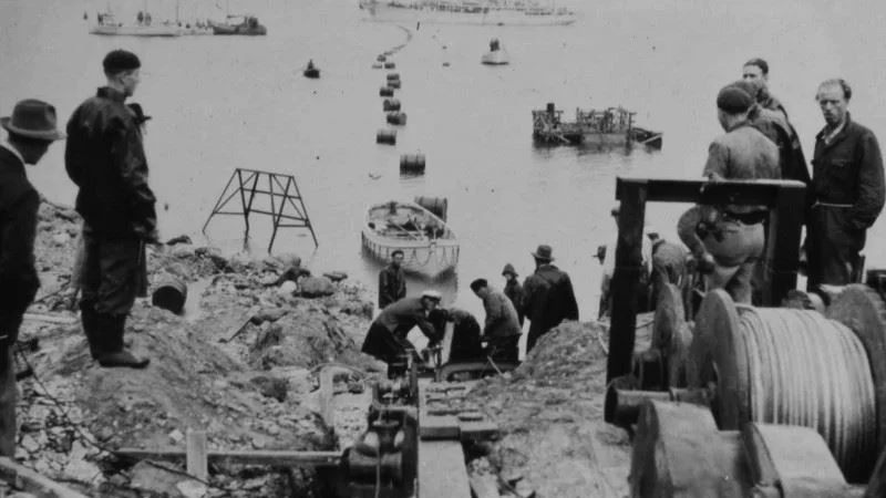 1954 kom den historiska Gotlandslänken på plats vid Ygne på Gotland. El från Västervik har varit avgörande för öns utveckling sedan dess.