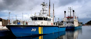Kustbevakningens båt gick på grund