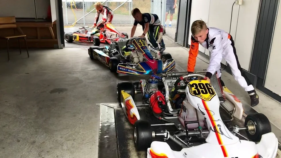 Norton Andreasson är en av sju förare i sitt nya team, Kart Republic.