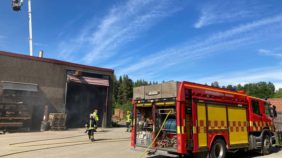 Larm om brand i Medle.