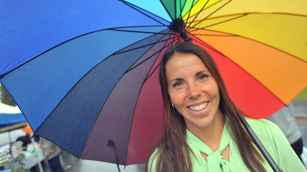 Charlotte Kalla var hemma på Pajala Marknad 2022.
