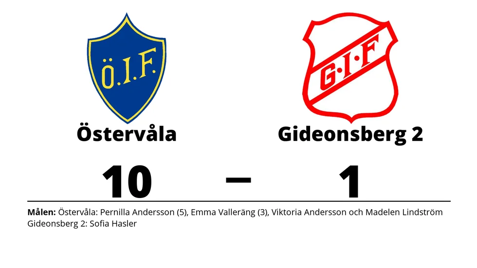 Östervåla IF vann mot Gideonsberg IF 2