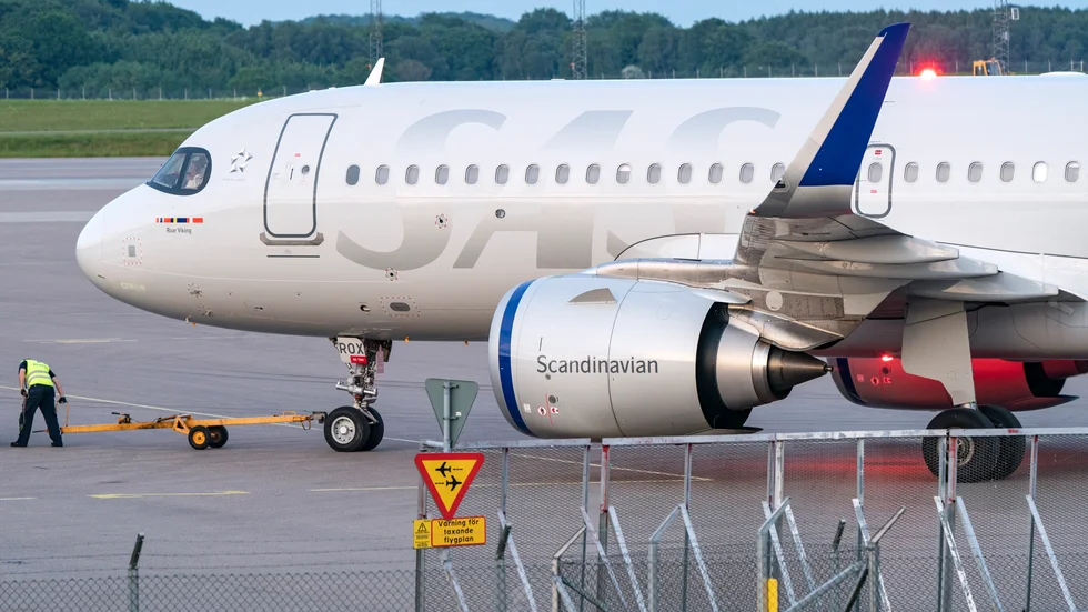En Airbus A320 Neo, här opererad av SAS vid Malmö Airport. Arkivbild.