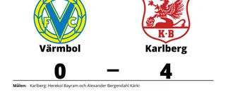 Värmbol föll mot Karlberg på hemmaplan