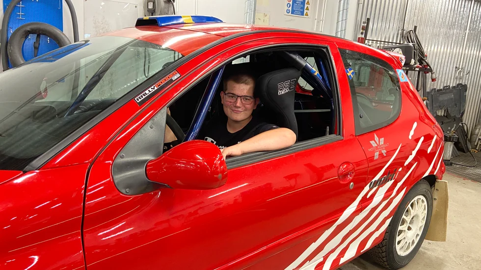 Max Åndberg gör sin första rallysäsong. I år fokuserar han på Svenska sprintserien. "Men jag skulle vilja testa på att köra i skogen också" säger han.