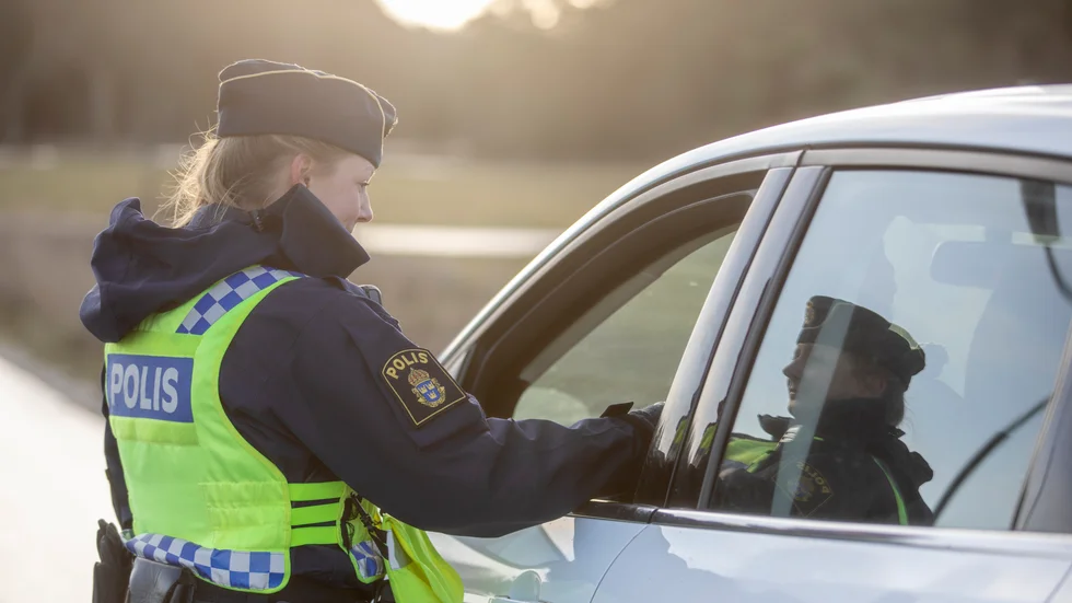Polisen genomförde en kontroll under fredagsmorgonen. 