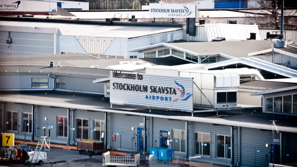 Skavsta flygplats.