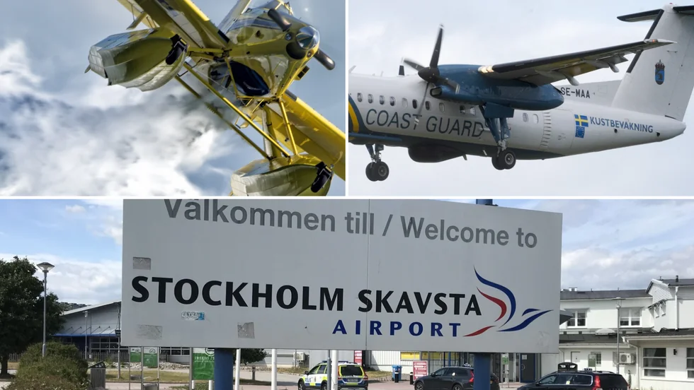 Både brandflyget och kustbevakningen har reservplaner om det Skavsta kraschar.
