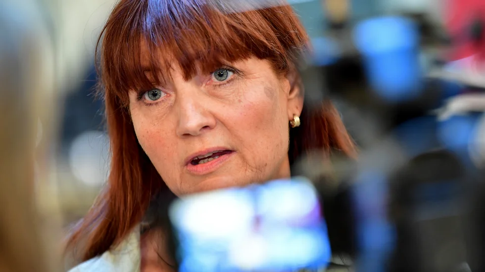 IF Metalls ordförande Marie Nilsson ser ljusare på läget. Arkivbild.