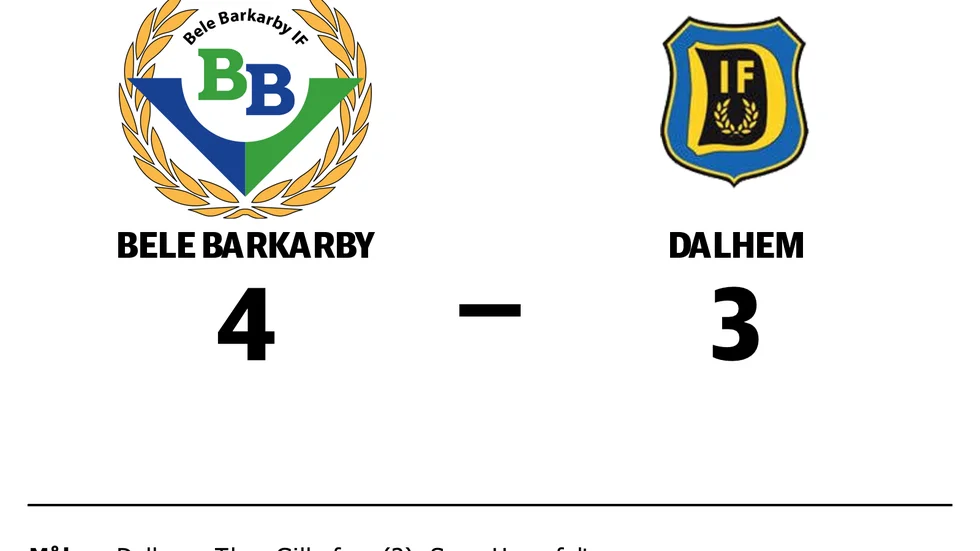 Bele Barkarby FF vann mot Dalhem IF
