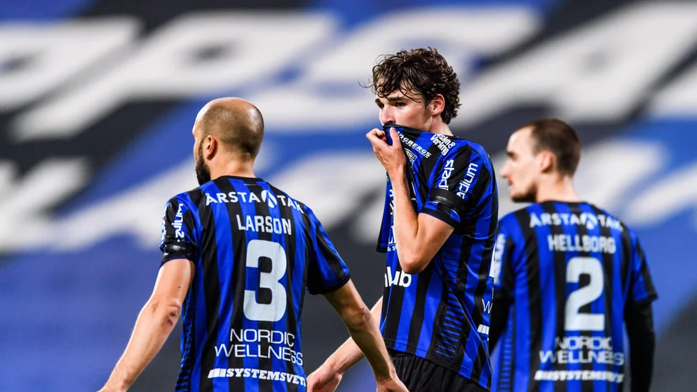 Kalle Larsson, Jamie Roche och Adam Hellborg.